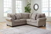 Prime Furniture - Ashley Furniture - Claireah Sectional - RAF 3-Piece Sectional / Umber - 90603S4
